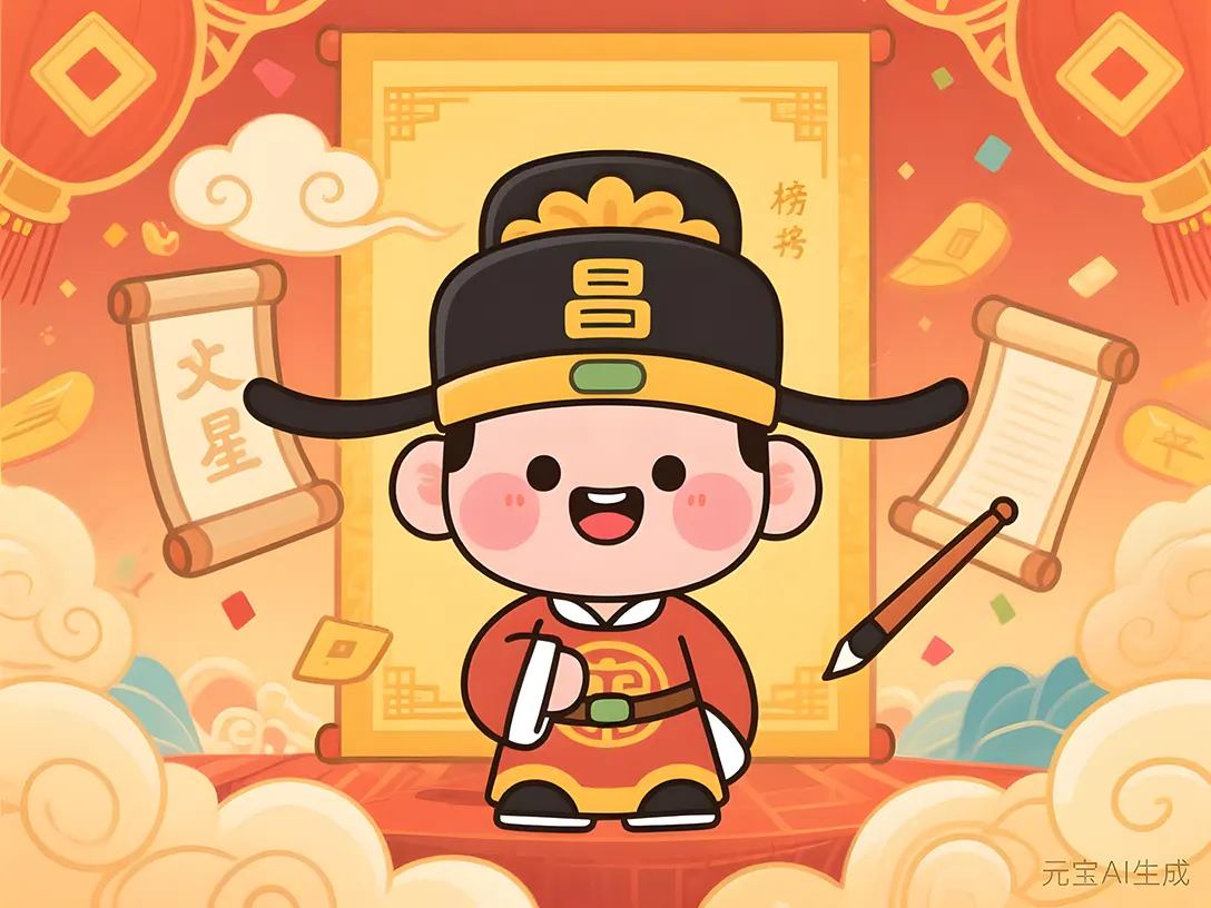 丙干之文昌化科，聪颖过人，才华洋溢而声名显扬