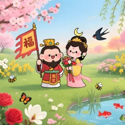 事业宫在子午无主星，天同太阴在对宫守夫妻宫，太阳巨门在寅申守命宫