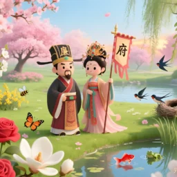 廉贞天府在辰戌守夫妻宫，贪狼星坐午子守命宫