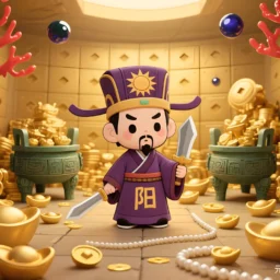 太阳星在巳亥守财帛宫，太阴星在卯酉守命宫