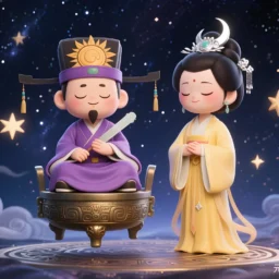 财帛宫在丑未无主星，太阳太阴在对宫守福德宫，天同星在巳亥守命宫