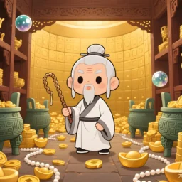 天机星在子午守财帛宫，太阴星在辰戌守命宫