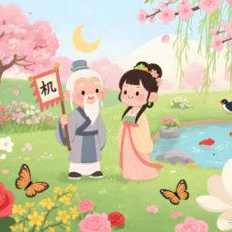 天机太阴在寅申守夫妻宫，巨门星守命，以子女联系感情，闲适平淡为宜