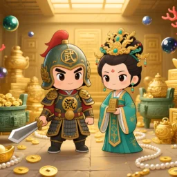 武曲天府在子午守财帛宫，紫微天相在辰戌守命宫