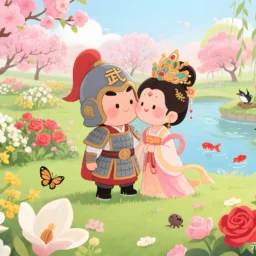 武曲天府在子午守夫妻宫，命宫贪狼星受物欲影响