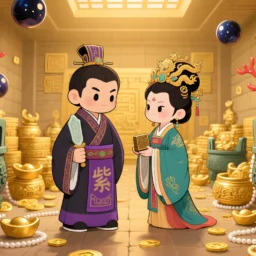 紫微天府在寅申守财帛宫，廉贞天相在子午守命宫