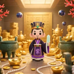 紫微星在子午守财帛宫，廉贞天府在辰戌守命宫