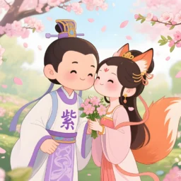 紫微贪狼在卯酉守夫妻宫，天相星坐巳亥守命宫