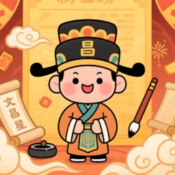 文昌星，五行属阳金，化气为文魁，司科甲之名