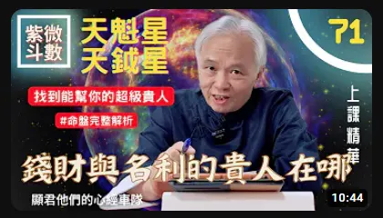 天魁星＆天鉞星 找到你的超級貴人 - 顯君他們的心經車隊