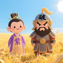 紫微破军在丑未守命宫，理想高欲望多具领导力决断力