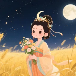 太阴星在戌宫守命宫，感情纤细善于思考，一生平稳